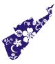 Hawaiian Print Blue