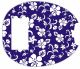Hawaiian Print Blue