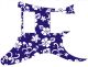 Hawaiian Print Blue