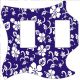 Hawaiian Print Blue