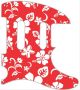 Hawaiian Print Red