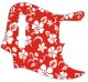 Hawaiian Print Red