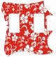 Hawaiian Print Red