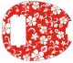 Hawaiian Print Red