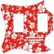 Hawaiian Print Red