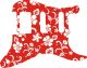 Hawaiian Print Red