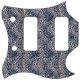 Leopard Print Blue/White
