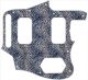 Leopard Print Blue/White