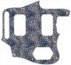 Leopard Print Blue/White