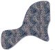 Leopard Print Blue/White