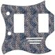 Leopard Print Blue/White