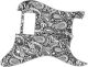 Paisley Black/White