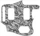 Paisley BK/WH