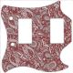 Paisley Red/Gray