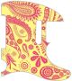 Paisley Red/Yellow