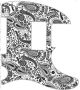 Paisley White/Black