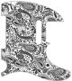 Paisley White/Black