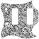Paisley White/Black