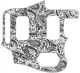 Paisley White/Black - Vintera '60s Jaguar HH