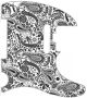 Paisley White/Black - American Elite Tele