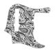 Paisley White/Black