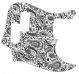 Paisley White/Black