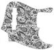 Paisley White/Black