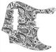 Paisley White/Black