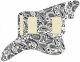 Paisley White/Black