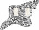 Paisley White/Black