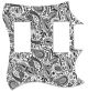 Paisley White/Black
