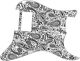 Paisley White/Black