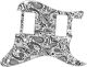 Paisley White/Black