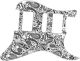Paisley White/Black