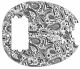 Paisley White/Black