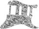 Paisley White/Black