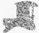 Paisley White/Black
