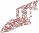 Paisley White/Red
