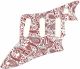 Paisley White/Red