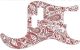 Paisley White/Red