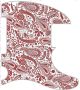 Paisley White/Red