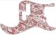 Paisley White/Red
