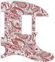 Paisley White/Red