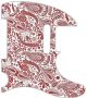 Paisley White/Red