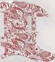 Paisley White/Red