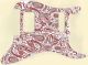 Paisley White/Red