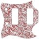 Paisley White/Red