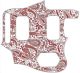 Paisley White/Red - Vintera '60s Jaguar HH