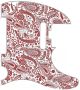 Paisley White/Red - American Elite Tele