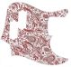 Paisley White/Red